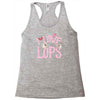 i love lops lots Racerback Tank