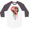 black power 3/4 Sleeve Shirt