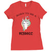 Born To Be A Unicorn! Ladies Fitted T-Shirt