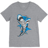 shark tornado V-Neck Tee