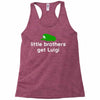 little brothers get luigi Racerback Tank