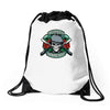 assholes syndicate Drawstring Bags