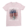 Honor Those Who Place Their Life on the Line so you can Live Yours Ladies Fitted T-Shirt