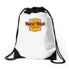titan cafe Drawstring Bags