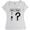 wait,what Women's Triblend Scoop T-shirt