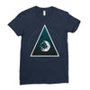 Abstract Planet Ladies Fitted T-Shirt