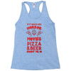 horror movies, pizza and beer Racerback Tank