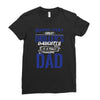 Behind Every Great Driller's Daughters Is A Truly Amazing Dad Ladies Fitted T-Shirt