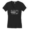 dad to be loading please wait new Women's V-Neck T-Shirt