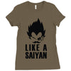 like a saiyan Ladies Fitted T-Shirt