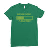 sarcasm loading funny computer tech gee Ladies Fitted T-Shirt