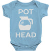 pot head coffee lover Baby Onesie