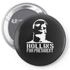 rollins for president  funny  comic henry rollins punk rock tv p Pin-back button