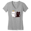 purr evil Women's V-Neck T-Shirt