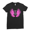 i wear pink for my mom Ladies Fitted T-Shirt