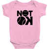 not ok baseball Baby Onesie