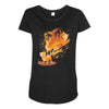 lion evolution Maternity Scoop Neck T-shirt