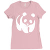 panda bear sticker vinyl decal   cute animal art car window bumper Ladies Fitted T-Shirt