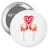 Flamingo Pin-back button
