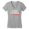 save ferris Women's V-Neck T-Shirt