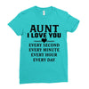 I Love You Aunt Ladies Fitted T-Shirt