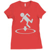 man is go Ladies Fitted T-Shirt