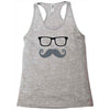 monsieur moustache Racerback Tank