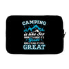 Camping Is Like Sex Laptop sleeve