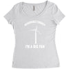big fan Women's Triblend Scoop T-shirt