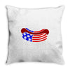us hot dog Throw Pillow