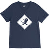 ninja crossing sign V-Neck Tee
