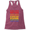 black lives matters, women's rights are human rights Racerback Tank