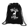 i have a great dane Drawstring Bags