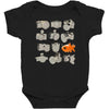 fisheye lens Baby Bodysuit