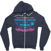 I Love Someone with Thyroid Cancer to The Moon and Back to Infinity Zipper Hoodie