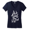 all time low graffiti Women's V-Neck T-Shirt