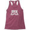rock is dead paper killed it Racerback Tank