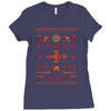 shiny sweater Ladies Fitted T-Shirt