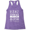 Born In March Racerback Tank