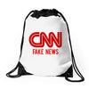 CNN Fake News Drawstring Bags