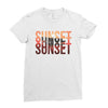 Sunset Ladies Fitted T-Shirt