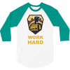 work hard 3/4 Sleeve Shirt