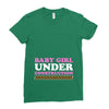 Baby Girl Under Construction Ladies Fitted T-Shirt