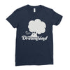 dreamland logo Ladies Fitted T-Shirt