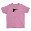 black gold gun pullover Youth Tee