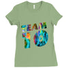 team 10 colorful Ladies Fitted T-Shirt