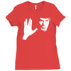 spock star trek leonard nimoy tribute Ladies Fitted T-Shirt