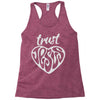 trust jesus Racerback Tank