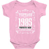 vintage made in 1985 perfectly aged a living legend Baby Bodysuit