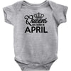 queens are born in april Infant Clothing